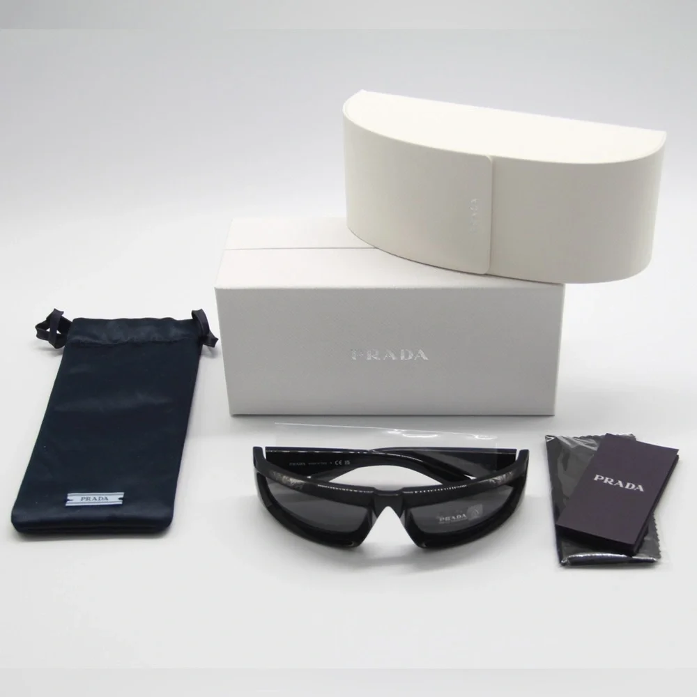 NEW PRADA PR25YS 1AB5S0 RUNWAY SUNGLASSES PRADA PR 25YS BLACK EYEWEAR SPR 25Y - Picture 14 of 14